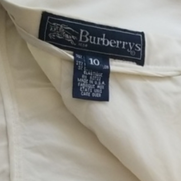 Burberry White Lined Pencil Skirt - Picture 11 of 11